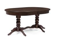 Стол деревянный Дейвер 160(220)х100 орех темный. Фото №1