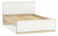 Кровать Оливия НМ 040.34-01 (1400), Белое дерево, Дуб Сонома