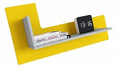 Полка навесная Polini kids Mirum 3L 800, желтый. Фото