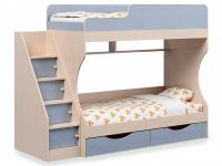 Кровать двухъярусная Р443 Капризун 6, голубой