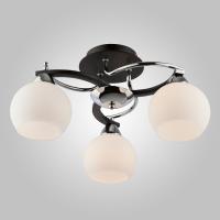 Потолочная люстра Eurosvet Larion 9654/3 хром/венге. Фото №1