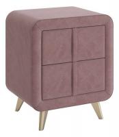 Тумба прикроватная Софи 2, (480х370х580) пудра (велюр) фото Тумба прикроватная Софи 2, (480х370х580) пудра (велюр). Фото №1