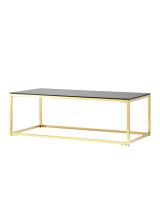 Журнальный стол 120*60 ТАУН золото стекло smoke