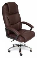Компьютерное кресло BERGAMO хром кож/зам, коричневый, 36-36  id -