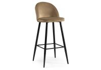 Барный стул Dodo 1 beige with edging / black фото Барный стул Dodo 1 beige with edging / black