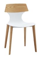 Стул DC-S083 белый/бук фото Стул DC-S083 белый/бук. Фото №1