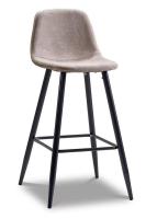 Барный стул 350B темно-бежевый/черный фото Барный стул 350B темно-бежевый/черный. Фото №1