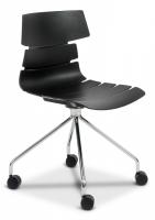 Стул офисный HANSEN (mod. 606-1) пластик/металл, 50х51х81 см, высота до сиденья 45 см, черный/хром (поставляется по 2 шт) фото Стул офисный HANSEN (mod. 606-1) пластик/металл, 50х51х81 см, высота до сиденья 45 см, черный/хром (поставляется по 2 шт). Фото №1