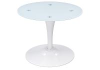 Стол стеклянный Tulip mini white