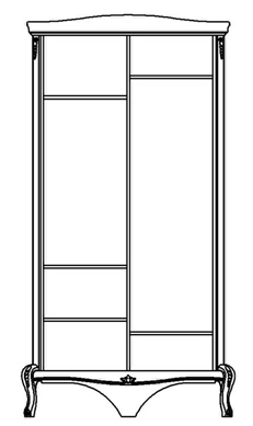 Шкаф для одежды Мокко ММ-316-01/02. Фото №3