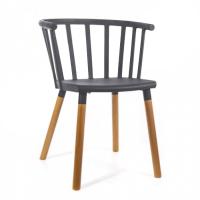 Стул Сен-Тропе черно-серый фото Стул Сен-Тропе черно-серый. Фото №1