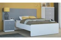 Кровать на каркасе Силуэт (1200 х 2000) белый. Фото №1