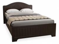 кровать 2000*1200 Монблан МБ-601К с ламелями и комплектом опор орех шоколадный. Фото №1