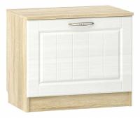 Тумба для обуви Оливия НМ 040.47  Белое дерево, Дуб Сонома. Фото №1