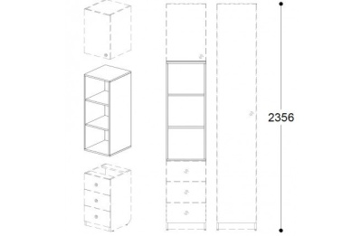 Шкаф верхний Силуэт. Фото