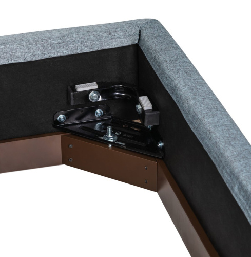 Кровать с ортопедическим основанием 1.4 Сканди Лайт Грей. Фото №7