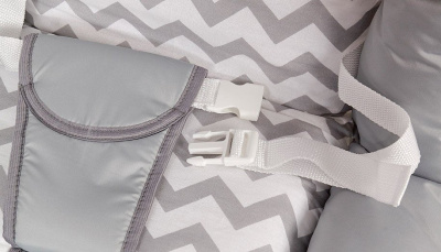 Шезлонг детский Polini kids Зигзаг, серый. Фото №5