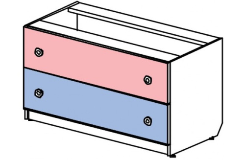 Комод низкий широкий Силуэт. Фото №1