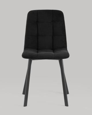 Стул Oliver Square велюр черный. Фото