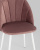 Стул Логан велюр пыльно-розовый белые ножки. Фото №9