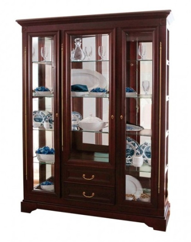 Шкаф с витриной Полонез ММ-174-09. Фото №1