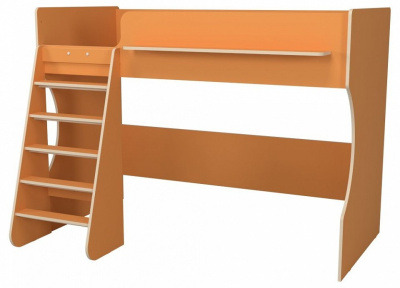 Кровать-чердак Р432 Капризун 1, оранжевый. Фото