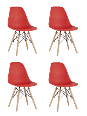 Стул Style DSW красный x4 фото Стул Style DSW красный x4. Фото №2