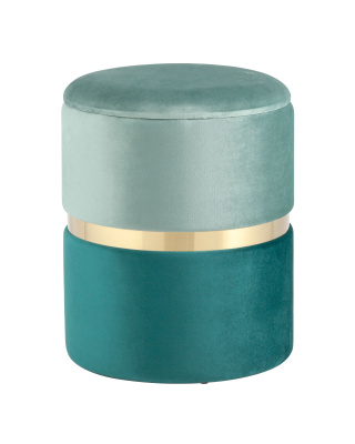 Пуф Кэрри с ящиком велюр бирюзовый фото Пуф Кэрри с ящиком велюр бирюзовый. Фото №2