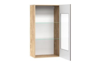 Шкаф навесной  Livorno  НМ 011.30, Софт Графит, Дуб Бунратти. Фото