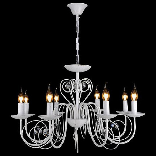 Подвесная люстра Eurosvet Tomas 60018/8 белый с золотом. Фото №2