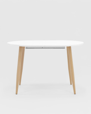 Стол обеденный Берген раскладной 120-180*80 белый. Фото