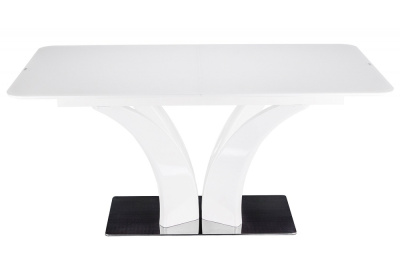 Стол стеклянный Horns 160 super white фото Стол стеклянный Horns 160 super white. Фото №4