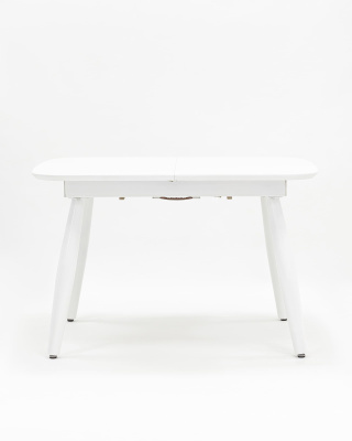 Стол обеденный Чикаго раскладной 120-160*90 белый. Фото