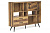 Шкаф книжный Secret De Maison Largo (Ларго) (mod. LAR L02-Н120) (Brown recycled)