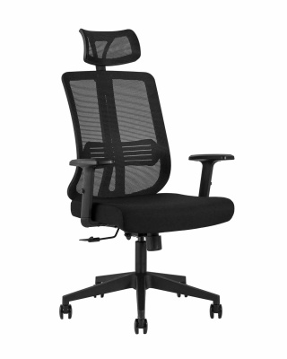 Кресло руководителя TopChairs Post черное фото Кресло руководителя TopChairs Post черное. Фото №2