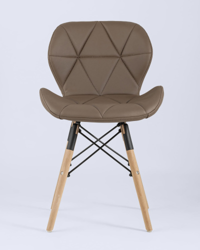 Стул Бон экокожа коричневый. Фото №5