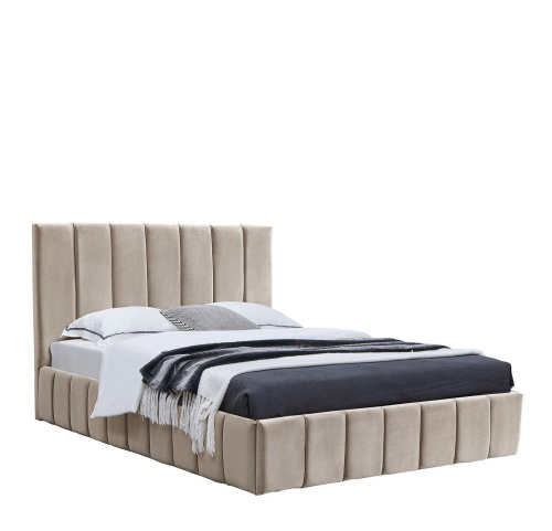 Кровать 8855 бежевая (1400X2000). Фото №1