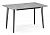 Стол деревянный Денвер Лофт 120 25 мм бетон / черный матовый