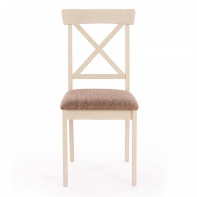 Стул Гольфи Джуниор/ Golfi Junior дерево гевея, 45*51*94, ivory white, ткань кор.-зол.(1505-9) (поставляется по 2 шт). Фото