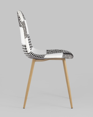 Стул Валенсия пэчворк черно-белый. Фото №4