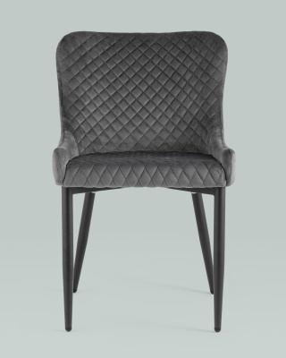 Стул Ститч велюр серый. Фото