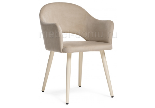 Стул Апри микровелюр 05 / бежевый глянец. Фото №1