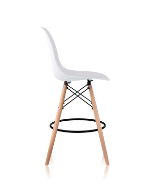 Стул барный DSW, белый фото Стул барный DSW, белый. Фото №5