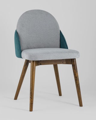 Стул HELGA светло-серый/бирюзовый 2 шт.. Фото