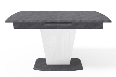 Стол Шарли обеденный (белый/бетон серый). Фото