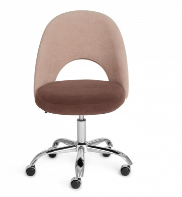 Кресло LATINA флок , бежевый/коричневый, 7/6. Фото