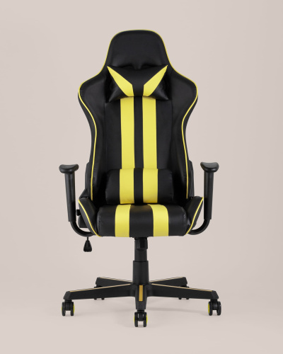 Кресло игровое TopChairs Camaro желтое. Фото №5