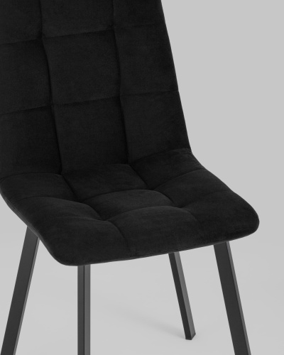 Стул Oliver Square велюр черный. Фото №9