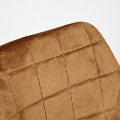 Кресло BEATA (mod. 8266) металл/ткань, 56х60х82 см, коричневый (G-062-61)/черный (поставляется по 2 шт). Фото