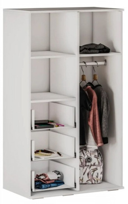 Тумба комбинированная Трио,белый. Фото